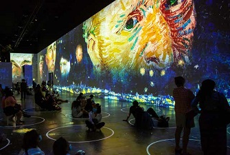 創(chuàng)意展廳，梵高畫展，梵高展臺